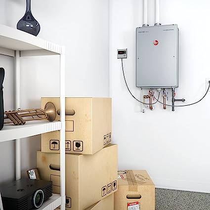 Rheem Prestige High Efficiency 9.5GPM Indoor Natural Gas Tankless Water Heater